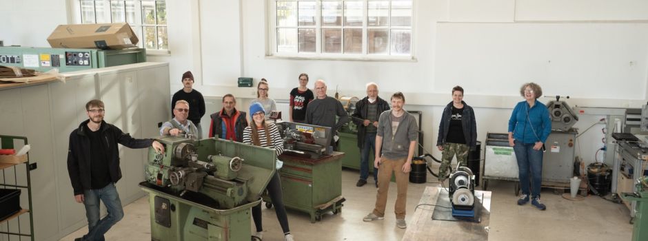 „Habitat“ im Glaspalast: Jubiläums-feier mit Werkzeugflohmarkt