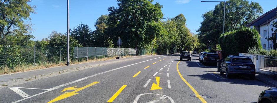 Wiesbadens verwirrende Straße: Wie aus zwei Spuren bald eine wird