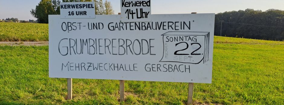 Kerb: Grumbierbrode in Gersbach