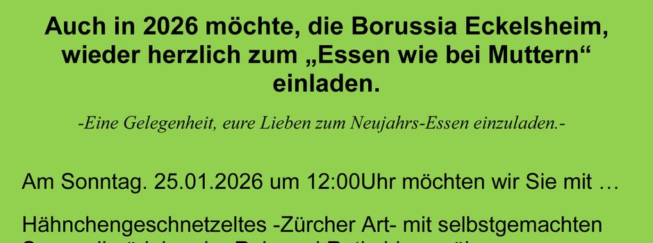 Essen wie bei Muttern