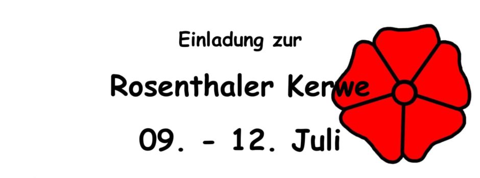 Einladung zur Rosenthaler Kerwe