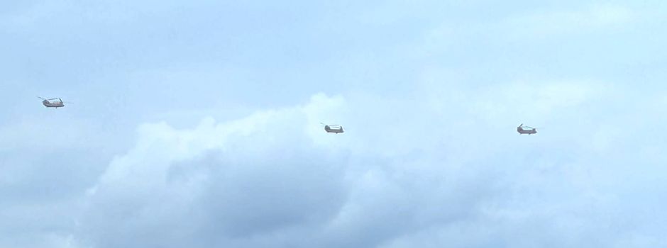 Riesige US-Helikopter im Tiefflug über Mainz: Was war der Grund?