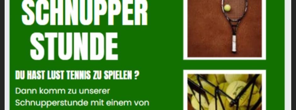 Schnuppertage beim TC Bingen