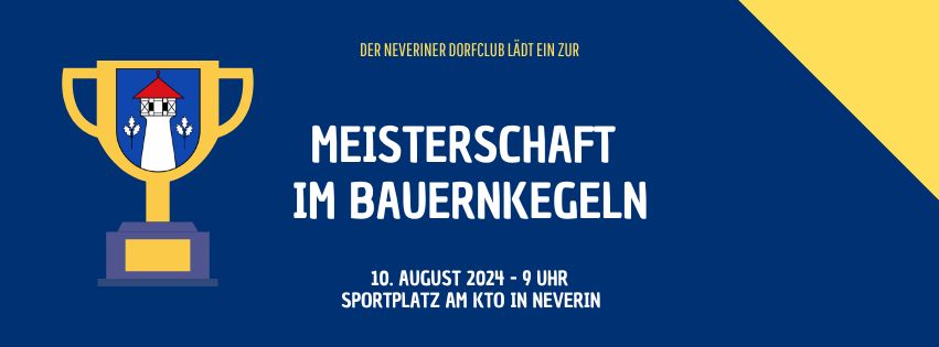 Meisterschaft im Bauernkegeln