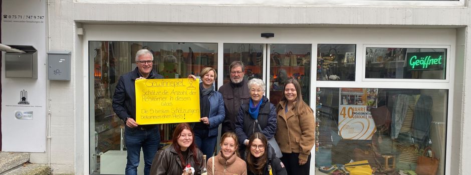 So viel Reis: 17.773 war die Gewinnerzahl beim Fairtrade-Schätzspiel