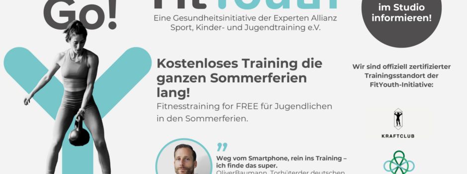 Kostenlos trainieren in den Sommerferien: „FitYouth 2026“