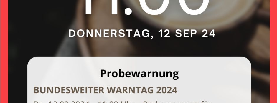 Bundesweiter Warntag 2024