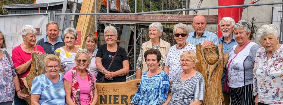 Ruhebank in Mayschoss, gespendet von den Niersteiner Landfrauen