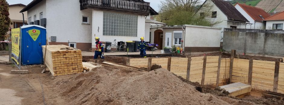 Erdrutsch in Nierstein – weitere Gefahr nicht ausgeschlossen