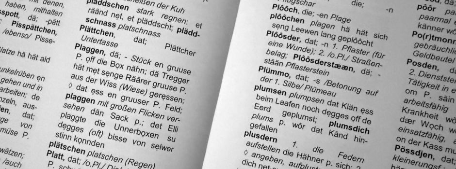 „Stänebächer platt“ Buchstabe P