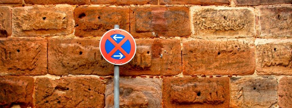 Markierungsarbeiten im Gemeindegebiet