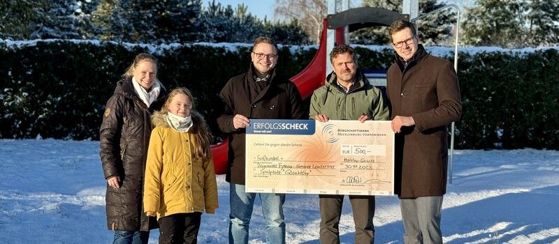 Scheckübergabe in Matzlow