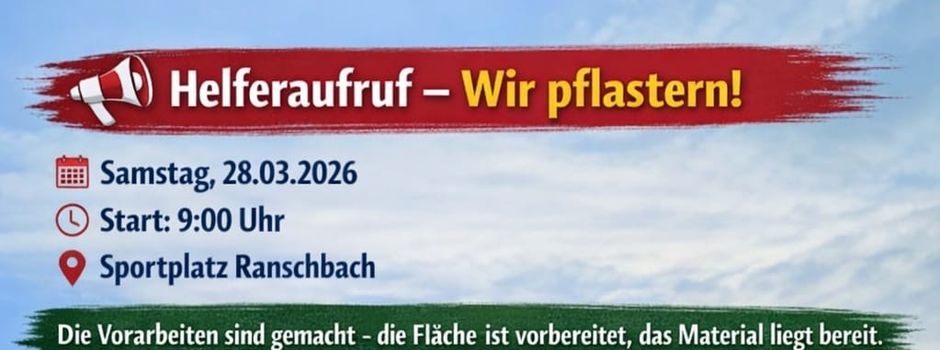 Arbeitseinsatz am Sportplatz