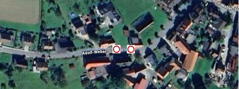 Verlängerung der Vollsperrung der Adolf-Weber-Straße im Bereich Hausnr. 73