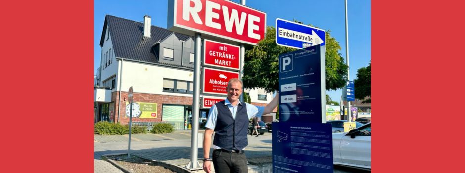 REWE Anton Wiebe führt Parkraumüberwachung in Herzebrock ein