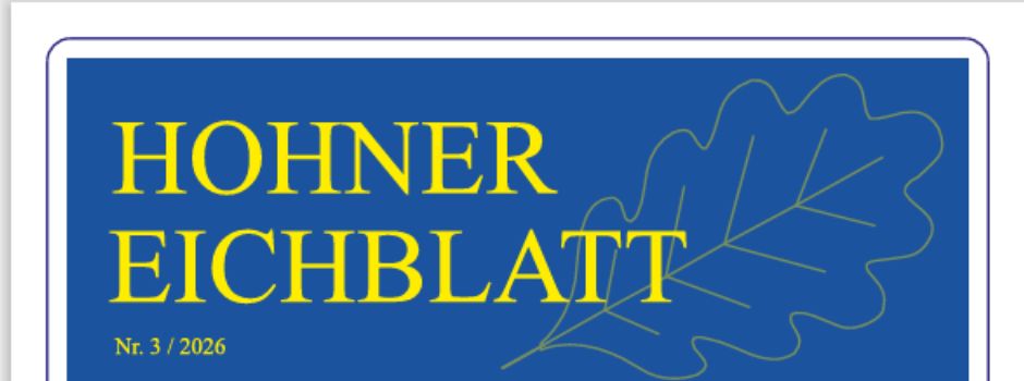 Die 3. Ausgabe des Hohner Eichblatts ist da!