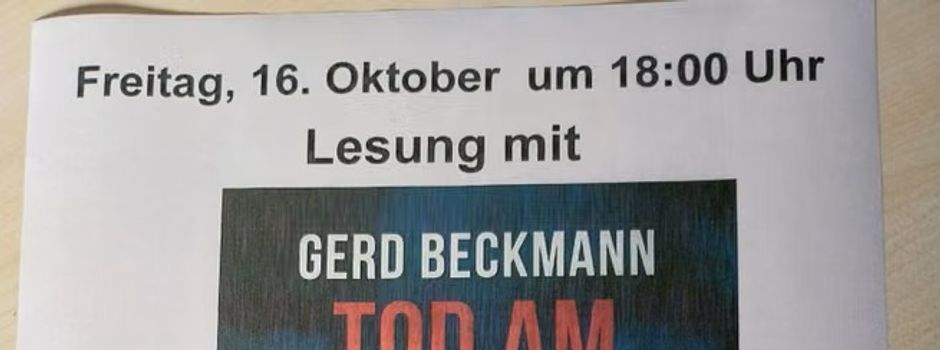 Lesung - Tod am Sperrwerk
Ein Elbe-Krimi