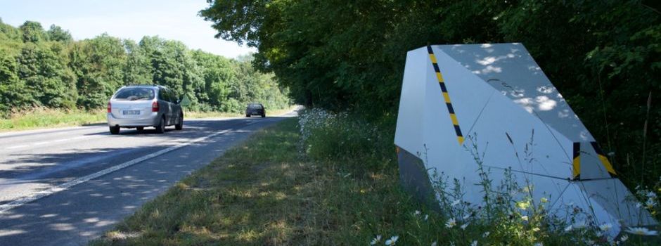Blitzer an A60 bei Heidesheim beschädigt