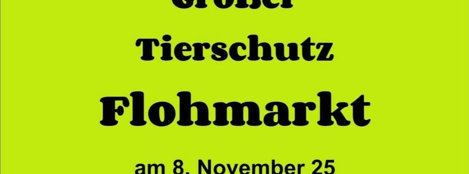 Tierschutz Flohmarkt