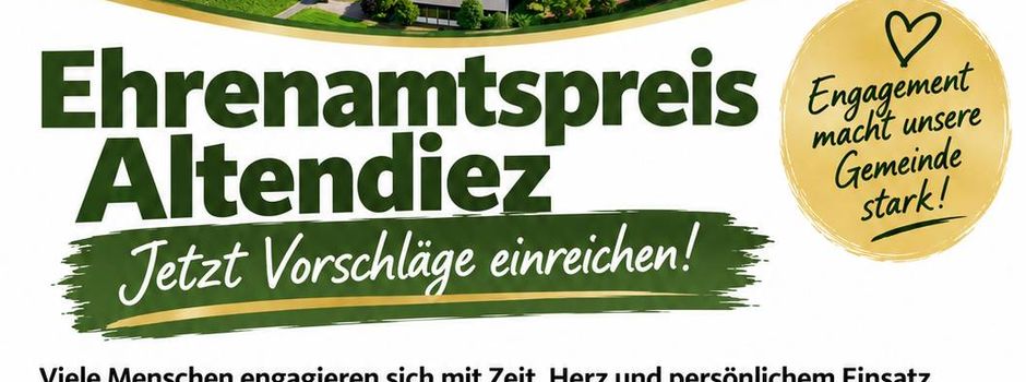 Ehrenamtspreis Altendiez: Jetzt Vorschläge einreichen