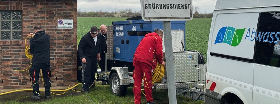 Abwasserwerk und Stadtwerke Niederkassel üben den Notstromfall