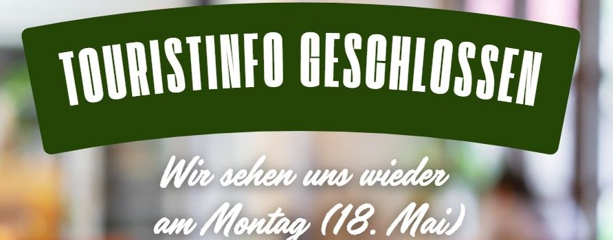 Hinweis zur Schließung der Touristinfo Hemmoor