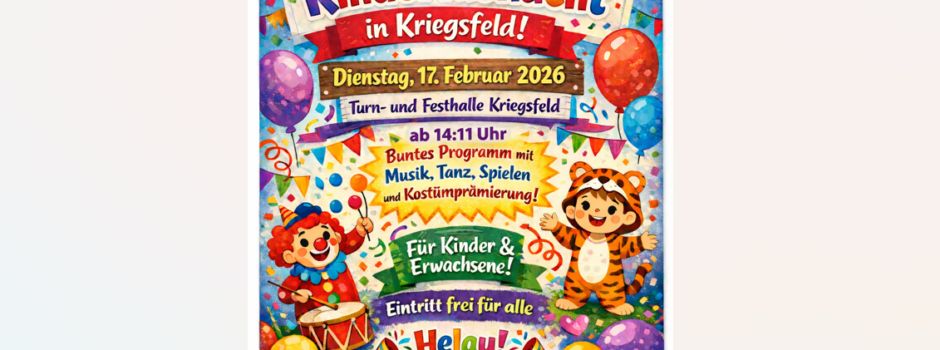 Kinderfasnacht für Jung & Alt 🥳
