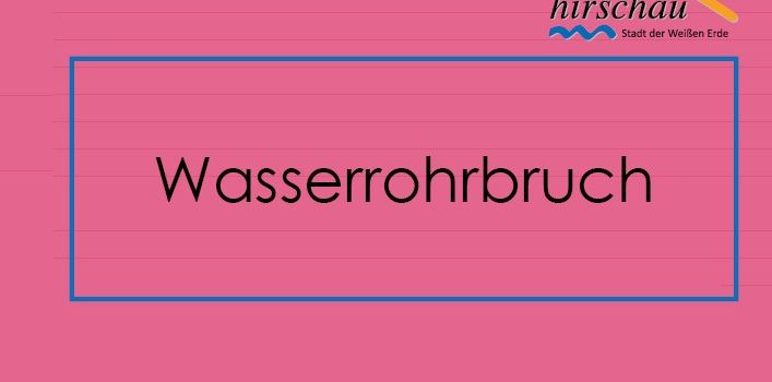 Wasserrohrbruch in der Josefstraße