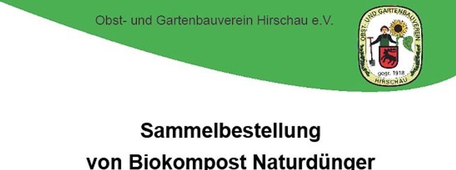 Biokompost Sammelbestellung in Hirschau