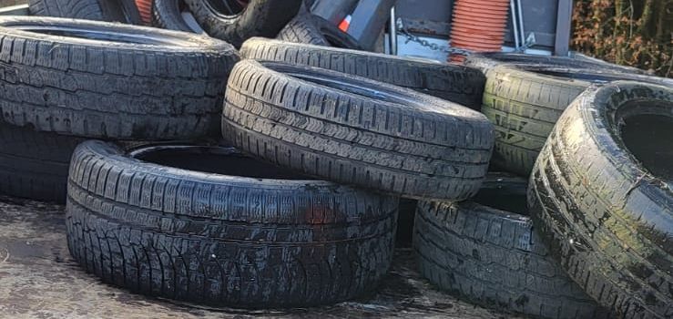 Illegale Müllablagerung in der Gemarkung Kefenrod