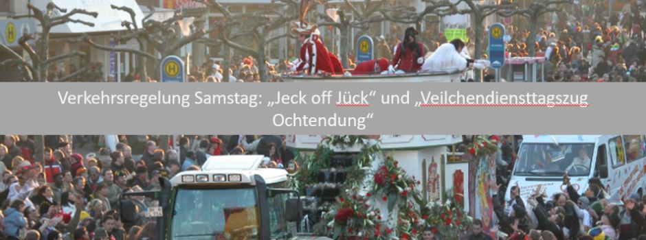 Verkehrsregelung Karnevalsumzüge in Ochtendung