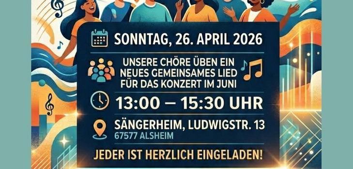 Chor Probe für alle - Komm rein, sing mit