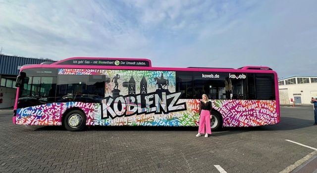 Dieser besondere Graffiti-Bus fährt ab sofort durch Koblenz