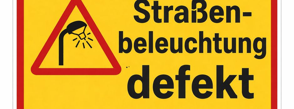 Störung der Straßenbeleuchtung im Bereich Dorfstraße /  Kösterkoppel