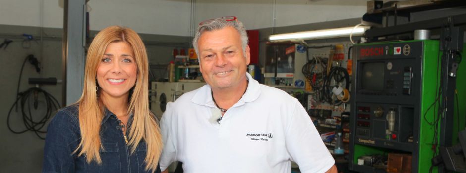 Panagiota Petridou mit Fernsehteam in Ranzel gesichtet
