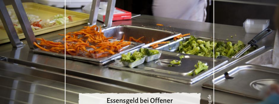 Essensgeld bei Offener Ganztagsbetreuung wird einzeln abgerechnet