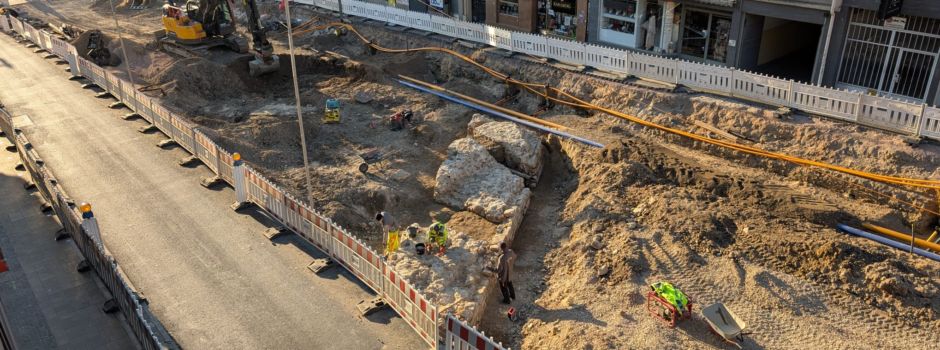 Binger Straße in Mainz: Noch mehr historische Mauerreste gefunden