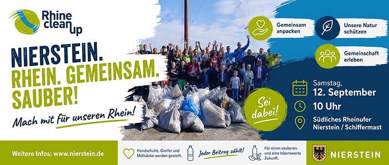 Nierstein räumt auf: Gemeinsam für ein sauberes Rheinufer beim RhineCleanUp