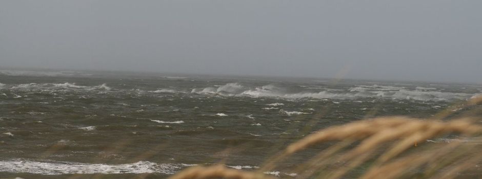 Erster Herbststurm an der Küste - keine Fahrt nach Helgoland