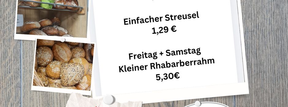 Backwarenangebot in Unserem Dorfladen Mandern 