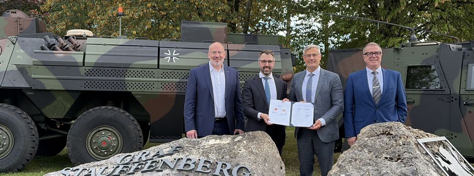 Letter of Intent unterzeichnet: Bund, Land und Stadt schaffen die Voraussetzungen für eine schnelle Rückkehr der Bundeswehr in Sigmaringen