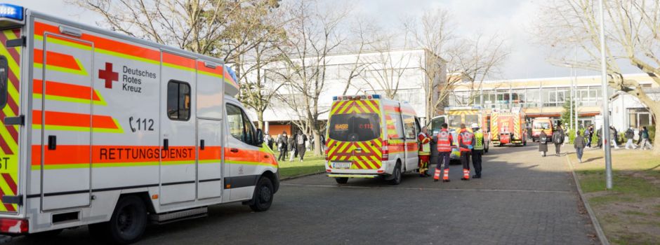 Großeinsatz in Ginsheim-Gustavsburg: Mindestens 13 Schüler verletzt