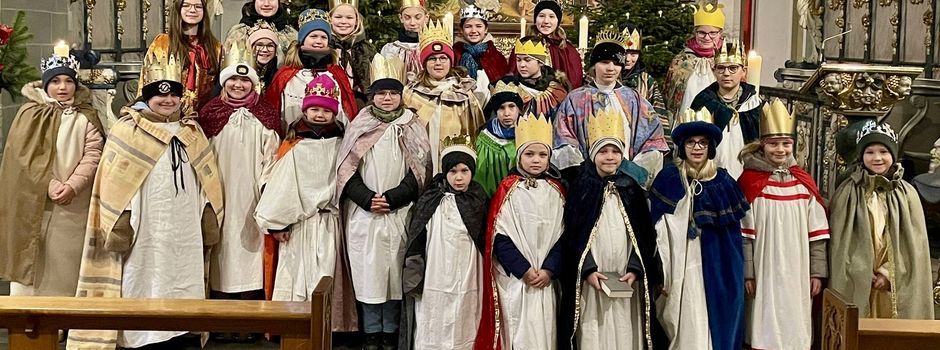 Sternsinger ziehen zwei Tage durch Clarholz – 26 Kinder sammeln 9.471 Euro