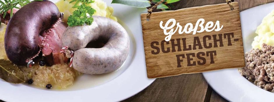 Schlachtfest Buffet der FWG Erlenbrunn