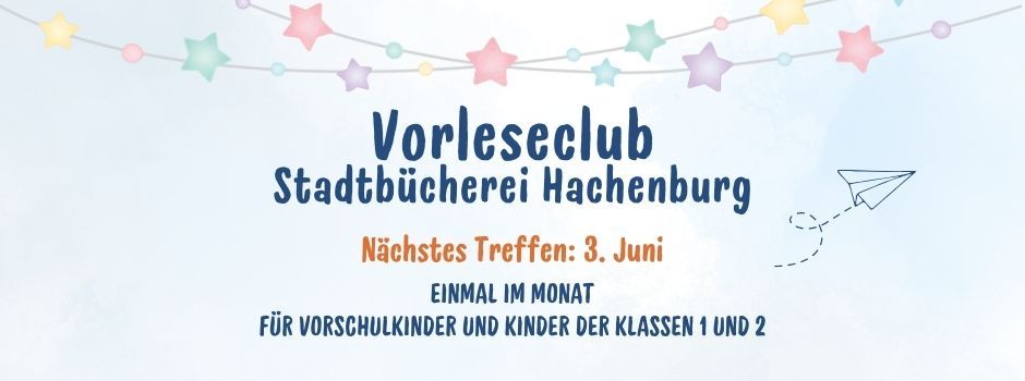 Die Stadtbücherei lädt Kinder herzlich zum beliebten Leseclub ein!