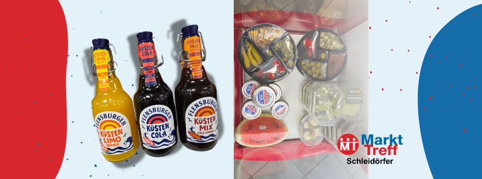 Ab sofort im MarktTreff Antipasti-Menü to go & Limos von Flensburger