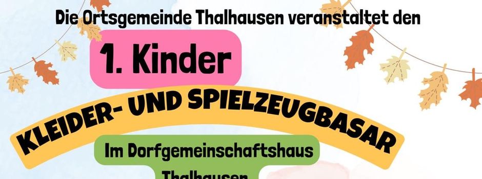 1. Kinder Kleider- und Spielzeugbasar
