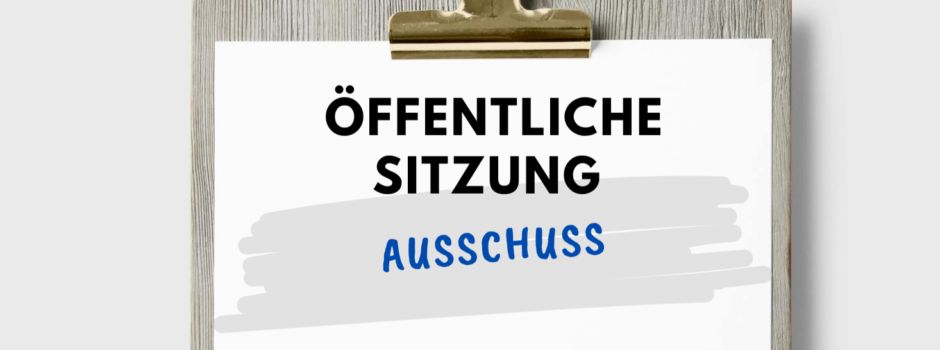 Öffentliche Sitzung des Haupt- und Finanzausschusses am 23.10.25