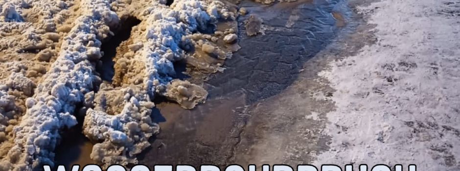 Wasserrohrbruch – Marienburger Straße