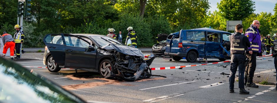 Schwerer Unfall in Mombach: Eine Person lebensbedrohlich verletzt